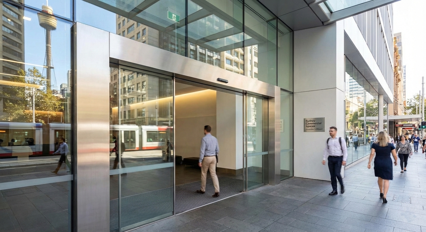 Aluminium Automatic Sliding Doors Sydney