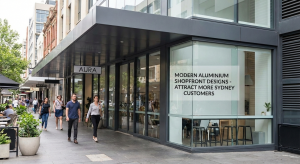 Modern aluminium shopfront designs Sydney
