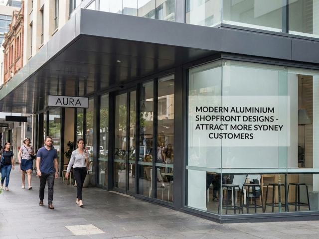 Modern Aluminium Shopfront Designs That Attract More Sydney Customers