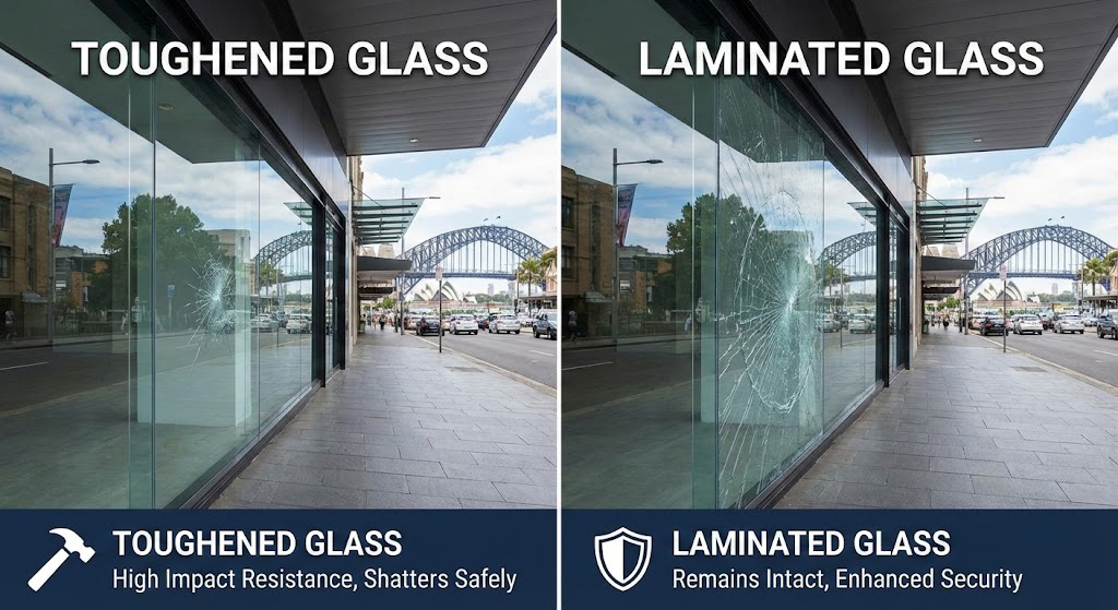 Toughened vs Laminated Glass for Commercial Shopfronts in Sydney