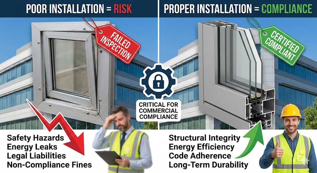 Why Proper Aluminium Installation Is Critical for Commercial Compliance