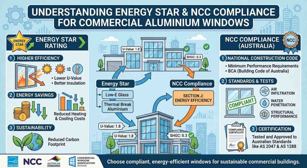 Understanding Energy Star & NCC Compliance for Commercial Aluminium Windows