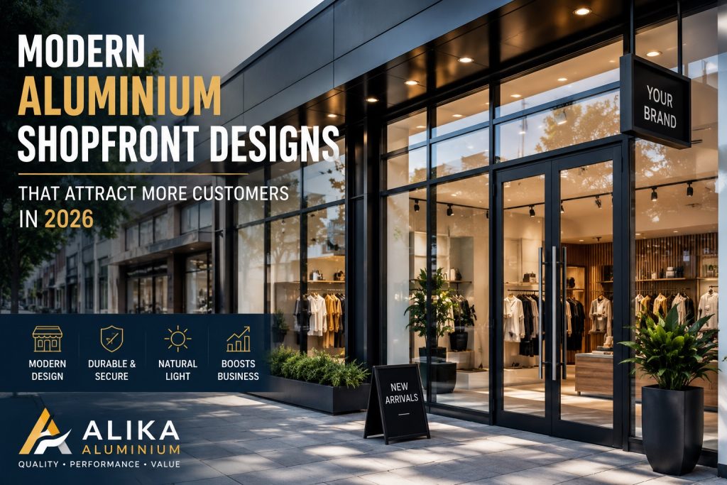 Modern Aluminium Shopfront Designs That Attract More Customers in 2026